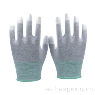 Guantes de dedos de Hespax Carbon Fiber Seamless PU